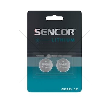 Lithiová baterie SBA CR2025 2BP SENCOR