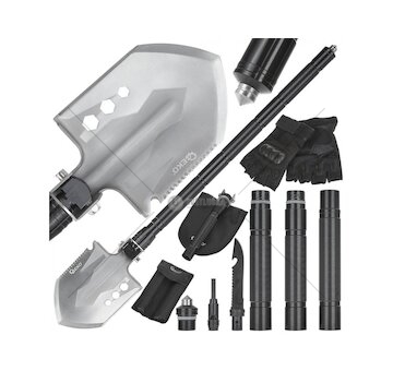 Lopatka skládací taktická, multifunkční, Black Survival Series - GEKO