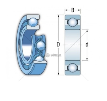 Ložisko 6211 2Z kuličkové ložisko