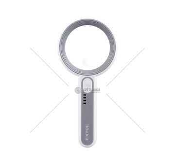 Lupa se světlem zvětšení 6× a 12×, USB nabíjení EXTOL LIGHT