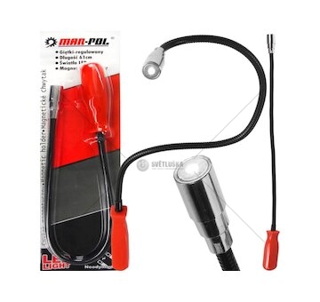 Magnetický držák 61cm, ohebný s LED světlem MAR-POL