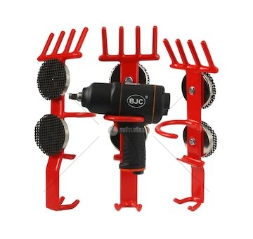 Magnetický držák na rázový utahovák a nástrčné klíče - červený BJC