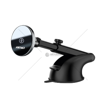 Magnetický držák telefonu s bezdrátovým indukčním nabíjením 15W AMIO-03776