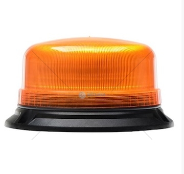 Maják oranžový LED 12-24V 40W 8LED Nízký upevnění na 3 šrouby 120 záblesků za 1 min