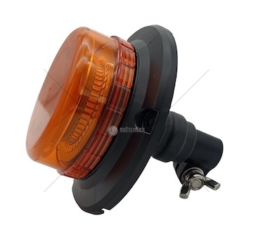 Maják oranžový LED 12-24V na tyčku pružné uložení / výška 150mm