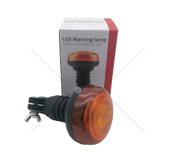 Maják oranžový LED 12V/24V AMIO pružné uložení