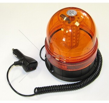Maják výstražný 3-funkční 12v/24v led oranžový, magnetický+pevná montáž, kabel 2,0m 190922062_A