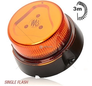 Maják žlutý LED 12/24V MAGNES WAS W126/866.1 