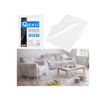 Malířská zakrývací folie 4×5 m 21 µm – GEKO