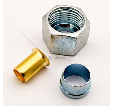 Matice přesuvná JS10/PA12 M18x1,5 + vsuvka, prsten