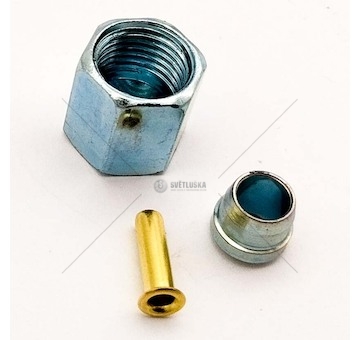 Matice přesuvná JS5/PA6 M12x1,5 +vsuvka, prsten