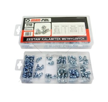 Mazací hlavice (metrický závit), sada 110ks MAR-POL