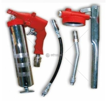 Mazací lis pneumatický + ruční SADA