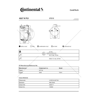 Mech, pneumaticke odpruzeni 05962 4007NP01