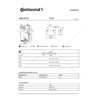 Mech, pneumaticke odpruzeni CONTI 4963NP01