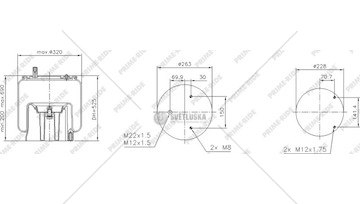 Měch SCHMITZ sada.PLAST  1R12-900-PR