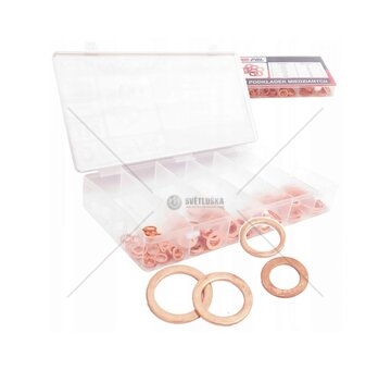 Měděná podložka, sada 110ks MAR-POL