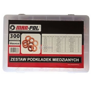 Měděná podložka, sada 300ks MAR-POL