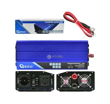 Měnič napětí 12/230V 2000W/4000W, čistá sinusovka GEKO