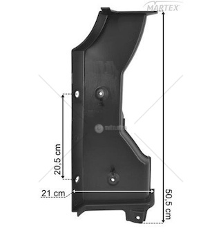 Mercedes Actros F koncovka nárazníku pravá Lamiro 198253EX