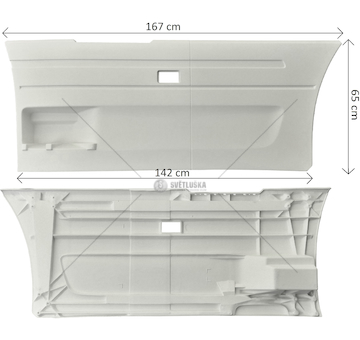 Mezinápravový panel proti podjetí SCANIA 6 levá nízká LAMIRO 889-43EX