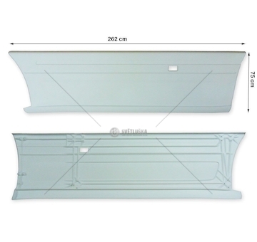 Mezinápravový panel proti podjetí SCANIA 6 pravá LAMIRO 889-17EX