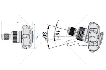 MINI GRZECHOTKA RECZNA 1/4 ELASTYCZNA KING TON 2746P