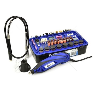 Mini přímá bruska 170W s příslušenstvím 222ks GEKO