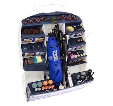 Mini přímá bruska 270W s příslušenstvím 300ks GEKO81220