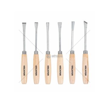 Mini řezbářská dláta, sada 6 ks - KREATOR