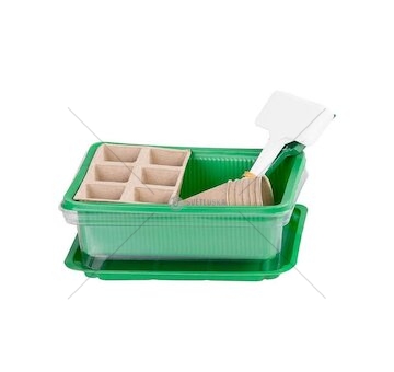 Minipařeniště s víkem 20×14,5×6 cm, 12 sazenic