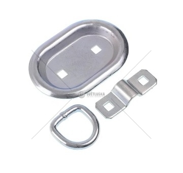 Miska kotvící obdélník 2otvory 104mm x 70mm 350kg