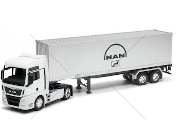 Model MAN TGX bílý s návěsem 26510