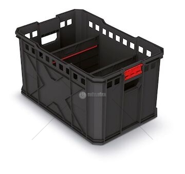 Modulární přepravní box X BLOCK PRO černý 536x354x300 KISTENBERG