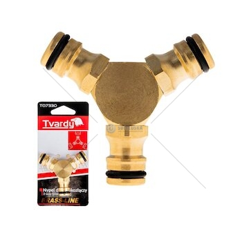 Mosazná třícestná spojka Brass Line - TVARDY