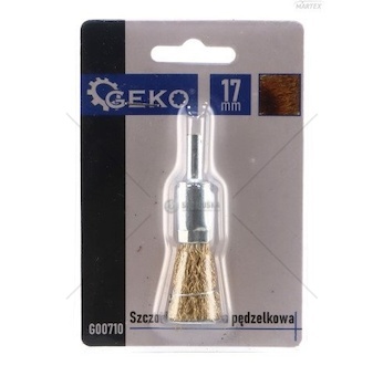 Mosazný drátěný kartáč 17mm Geko G00710