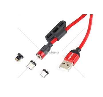 Multikabel USB Lightning/USB C/micro USB 1m UC-08