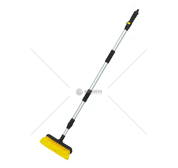 Mycí kartáč 25x250cm s hlíníkovou výsuvnou rukojetí