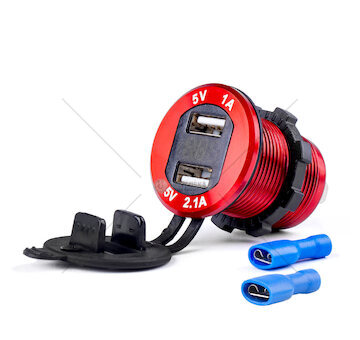 Nabíječka 2xUSB 12/24V MOD-11