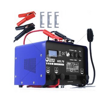 Nabíječka autobaterií 12/24 V, funkce START s dálkovým ovládačem GZL-70 RIPPER