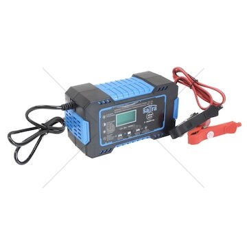 Nabíječka autobaterií s LCD, 12 V, 6A, 4-100Ah SATRA