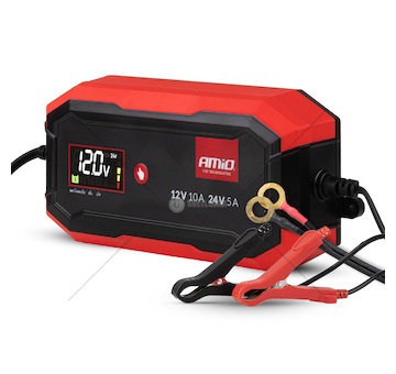 Nabíječka digitální AGM GEL STD LiFePo4 MAX 10A 12/24V PRO AMIO-04528
