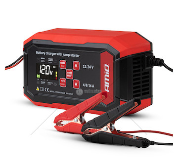 Nabíječka digitální BOOST AGM GEL STD LiFePo4 MAX 16A 12/24V PRO AMiO-04529