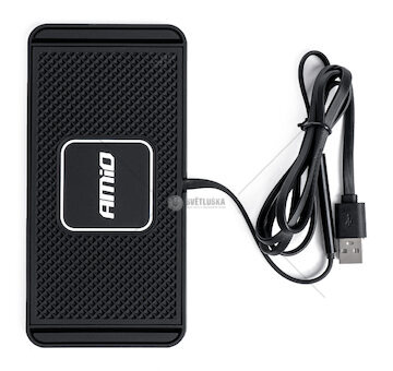 Nabíječka do auta bezdrátová indukční 15W AMiO-03144