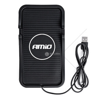 Nabíječka do auta bezdrátová indukční 15W AMiO-03145
