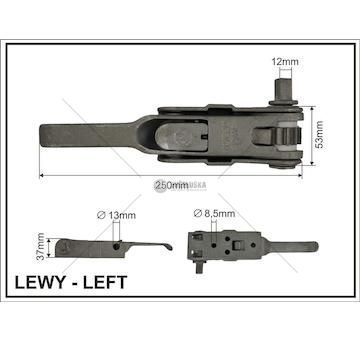 NACIAG PLANDEKI LEWY PWP TENDER KWADRAT  736024