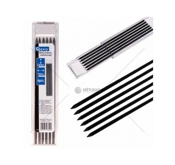 Náhradní tuhy do stavební, tesařské tužky, 120x2.8mm, sada 6ks GEKO