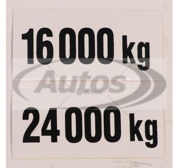 Nálepka 16 000 kg 937793160_A