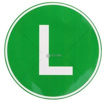 Nálepka L průměr 220mm 00492 101-05W-53