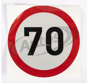 Nálepka rychlosti 70 km reflexní pr.200mm 0200371_A